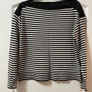 Black and White Striped Sweater